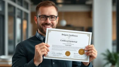 Belçika'da tanınan mesleki yeterlilik sertifikaları, iş ve kariyer fırsatları bilgisi.